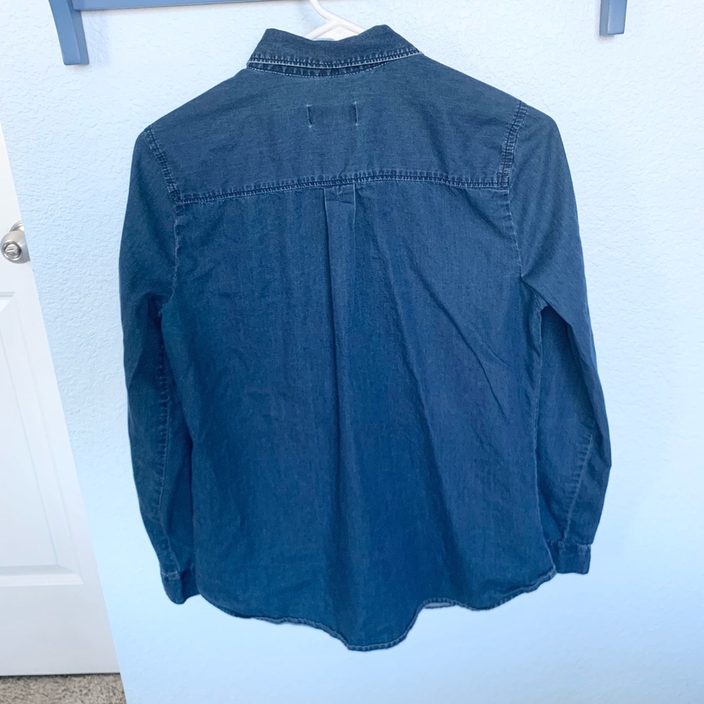 Dark Wash Denim Shirt - Picture 3 of 3